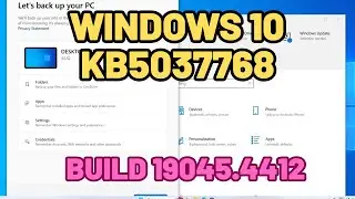 Windows 10 KB5037768 / MAYO 2024 / LINK y DESCARGA