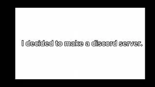 New discord server
