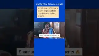 title() method in python