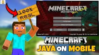 MINECRAFT JAVA EDITION ON ANDROID | MINECRAFT JAVA SOW LINK |