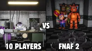 10 Players VS FNAF 2 - Roblox FNAF: Coop (All Nights + 10/20 Mode Beaten)