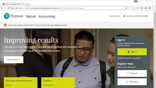How to Enroll in MyAccountingLab course if you have a Pearson Account- ACCT& 203 - Summer 2021