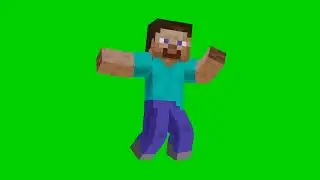 Steve dancing green screen meme