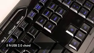AZiO Levetron 122-Key USB Gaming Keyboard from Geeks.com
