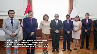 Gobernadora Rosa Vásquez anuncia que proyecto Tren de Cercanías será una realidad
