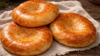 Йогли Ширмой Нон // Uy noni // Узбекиский лепёшка // Uzbek Homemade Bread // Хлеб