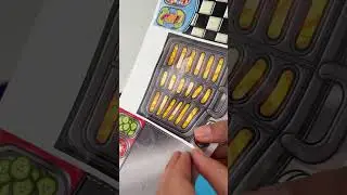 Unboxing the Kinetic Sand Grill N’ Scoop Diner 🍔 #shorts #kineticsand