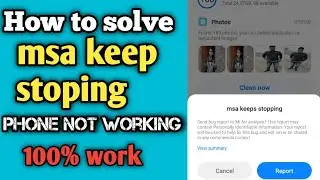 How to fix msa keep stoping mi xiaomi readme phone | How to solve msa keeps stopping mi poco 2021