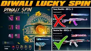 BGMI DIWALI SPIN IS HERE 😍 || WINNER AKM & UZI GLACIER COMING || RETURN ULTIMATE SET 4.1 UPDATE
