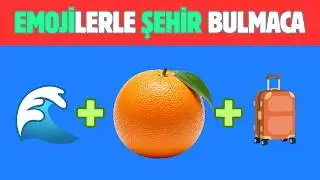 EMOJİLERLE ŞEHİR BULMACA 🤔 ZOR 🔥 Emojilerle Şehir Tahmin Etme[20 Soru]