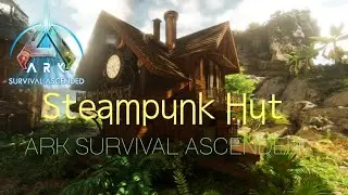 【ARK】ASA アイランド編#103「建築: スチームパンクの植物研究小屋」How to Build a Steampunk Hut / Island