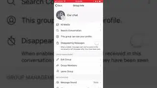 How to enable DISAPPEARING MESSAGES in SIGNAL?