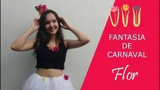 DIY: Fantasia de FLOR - SEM COSTURA