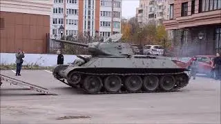 Т-34-76 - погрузка на транспортер