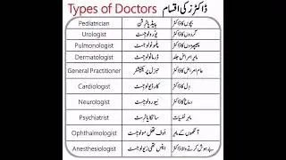 types óf doctors