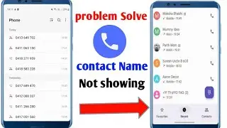 How to solve contact name not showing in redmi | google contacts not showing in android phone