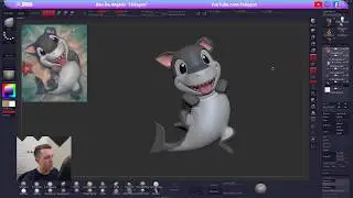 ZBrush Environment and Character Correction - Shark Puppy