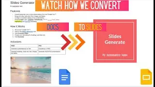 Slides Generator | Convert Google Docs to Google Slides