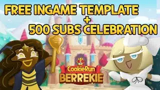 Free Ingame Templates with White Fondant Cookie and Honey Queen Cookie | Cookie Run: Kindom OC