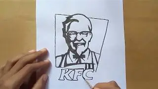 How to draw KFC logo | KFC Brand | logo Drawing