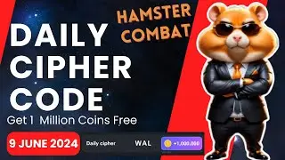 HAMSTER KOMBAT DAILY CIPHER CODE TUTORIAL DAILY MORSE CODE FREE 1 MILLION COINS | 9 June 2024