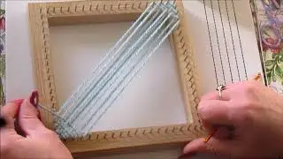 Beginners Tutorial. Weaving your first square with a Pin Loom.