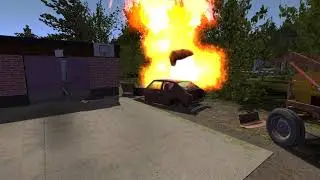 My summer car - blowing up the satsuma with fire