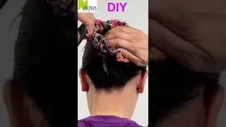 DIY Magic Scrunchie Hair Comb - Easy Hair Bun Style