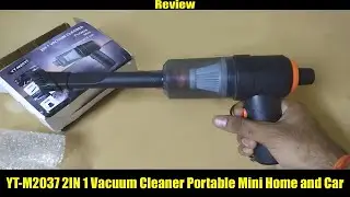 YT-M2037 2IN 1 Vacuum Cleaner Portable Mini Air Blowing and Dust Suction Home and Car #vacuumcleaner