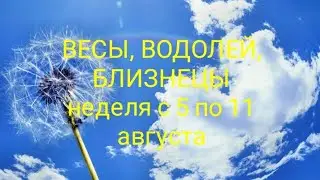 СТИХИЯ ВОЗДУХА (Весы, Водолей, Близнецы) на неделю с 5 по 11 августа 2024 года