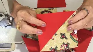 BLOCO de PATCHWORK Lindo Super Fácil e Rápido de COSTURAR para Iniciantes  🥰