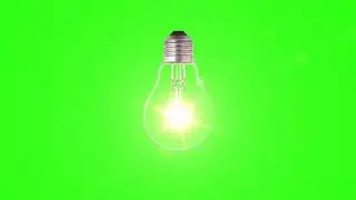 Light Bulb Green Screen Animation