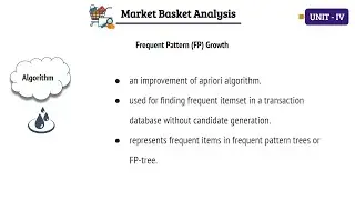 Association Rule: Frequent Pattern (FP) Growth (Unit 4)