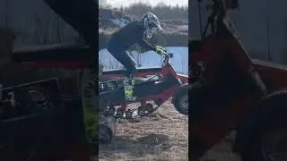 На мотособаке по бревну #automobile #эндуро #enduro