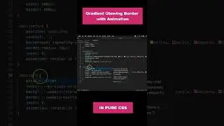 Animated rotating border | HTML & CSS
