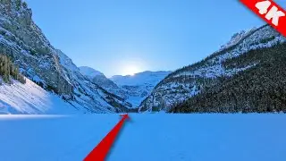 Silent Evening Walk on Frozen Lake Louise 🇨🇦 Shot on Google Pixel