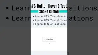 6. Button Hover Effect - Shake Button
