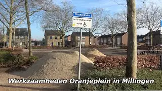 Inrichting van het Oranjeplein in Millingen