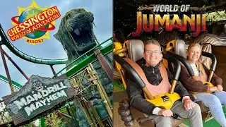 Mandrill Mayhem FIRST RIDE & Review - World Of JUMANJI Chessington World Of Adventures