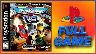 [PSX] Micro Machines V3: Full Game Walkthrough / Longplay HD
