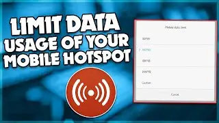 How to limit data usage of your mobile hotspot | TECH ON |