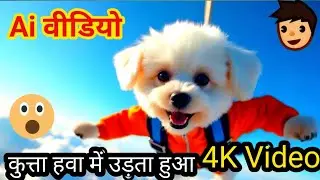 Mind Relaxing music video 4k || Ai video Dog Fly || Magic Ai video 