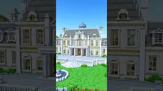 I accidentally destroyed a Minecraft village to build this Palace Mansion..