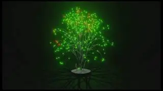 Color changing Christmas light tree Blender tutorial