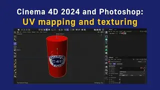 Cinema 4D 2024 and Photoshop: UV mapping and texturing