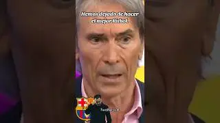 Tenemos un grave problema: hemos dejado de hacer el mejor fútbol. Lobo Carrasco