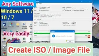 How to create Image /ISO file || Make any software image file || windows 11/10/7 very easy ||