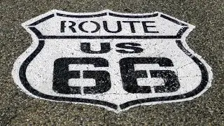 Route 66  - L.A. to Chicago (On the road and road stops montage)