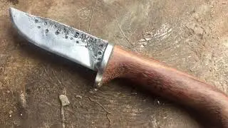 Forging A Knife From Primitive Iron Age Technology Steel