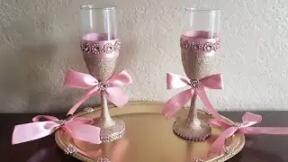 Toasting glasses for Quinceañeras